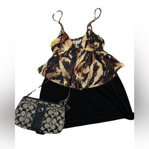 Urban Outfitters fit and flare tie dye tank